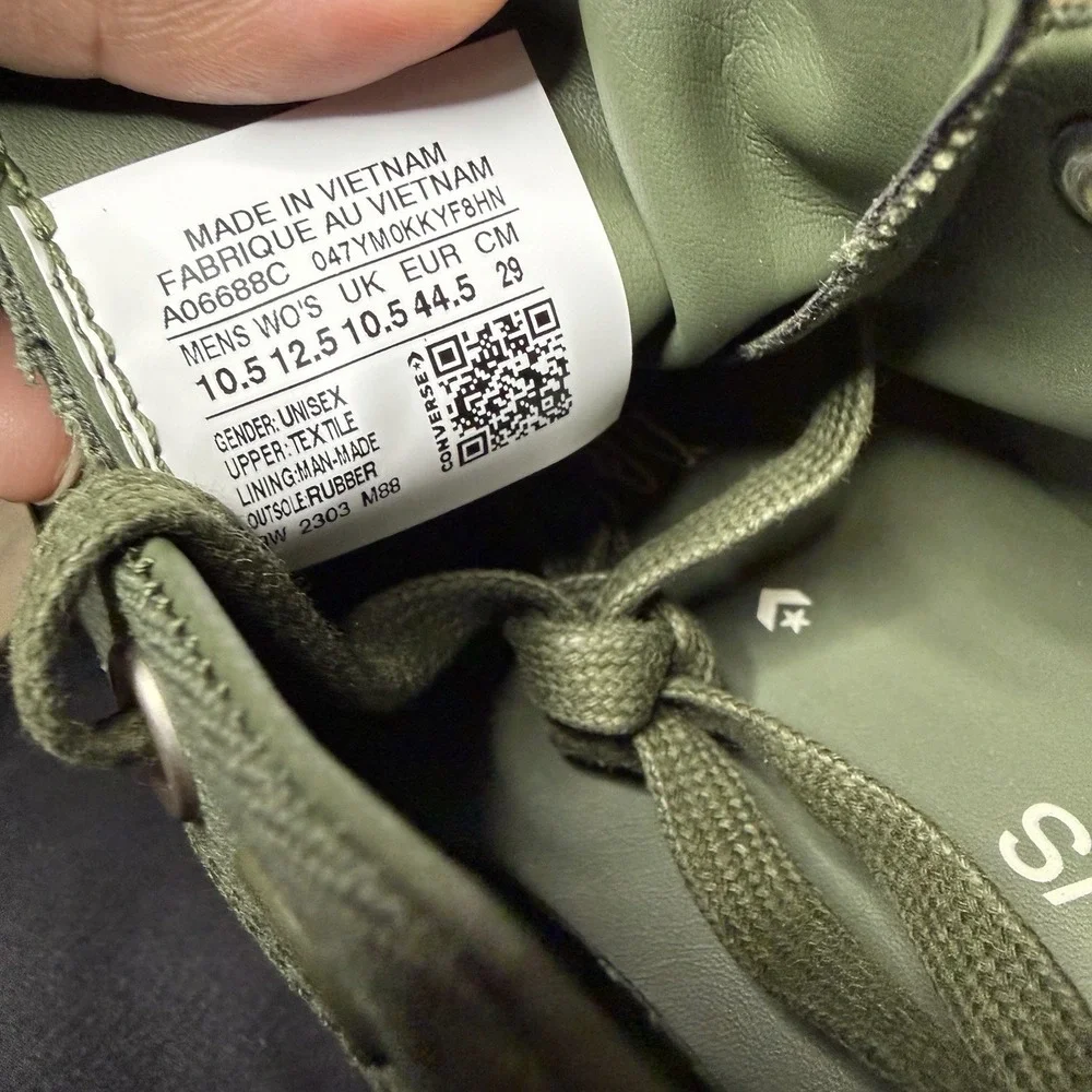 Converse x A-Cold-Wall ACW Chuck 70 OX Low Pine Green A06688C Men's Shoe 10.5 - Picture 7 of 7